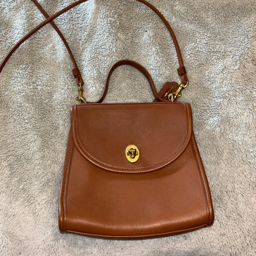 Vintage Leather Coach Regina Bag - British Tan - Made in 1996
